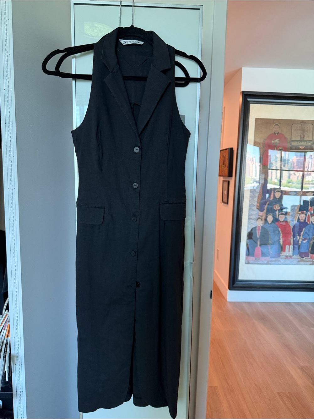 Zara Woman’s  Black Button-Down Vest